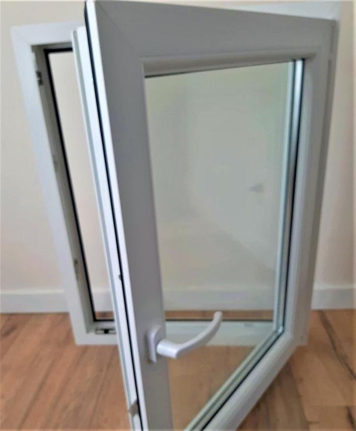 Kunststof kozijn 90x70 90x90 90x100 90x110 90x120 90x130 DK, Doe-het-zelf en Verbouw, Kozijnen en Schuifpuien, Inclusief glas