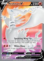 Reshiram V 172/195 Silver Tempest, Hobby en Vrije tijd, Verzamelkaartspellen | Pokémon, Losse kaart, Nieuw, Foil, Ophalen of Verzenden