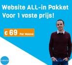 All-in-website voor slechts €69 per maand  - Start vandaag!