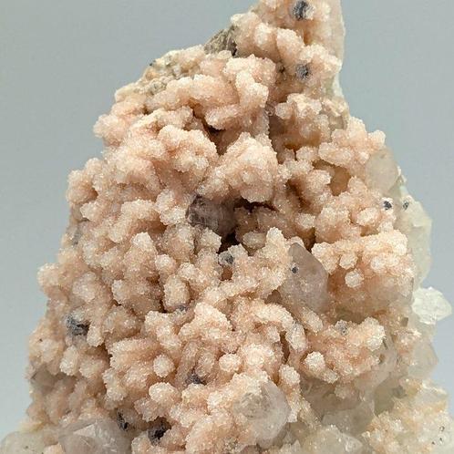 QUARZI bedekt met ROODOCROSITE ROZE BRILJANT, Peru, Verzamelen, Mineralen en Fossielen