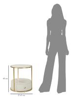 NACHTKASTJE SHARON CM Ø 43X48, Huis en Inrichting, Slaapkamer | Bedden, Ophalen of Verzenden, Nieuw