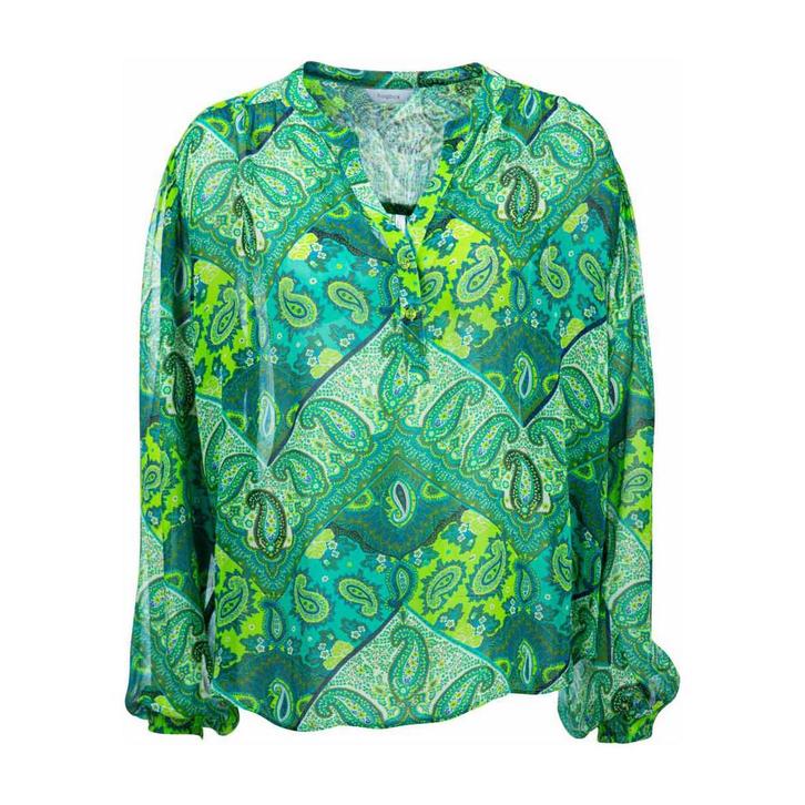Frogbox • groene paisley blouse • 36, Kleding | Dames, Tops, Groen, Nieuw, Maat 36 (S), Verzenden