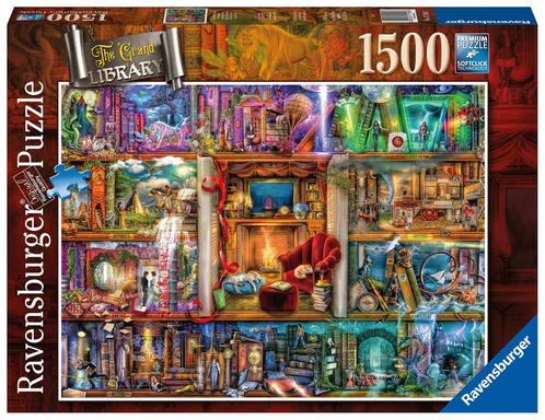 Ravensburger - De Grote Bibliotheek 1500p (10217158), Hobby en Vrije tijd, Denksport en Puzzels, Nieuw, Verzenden