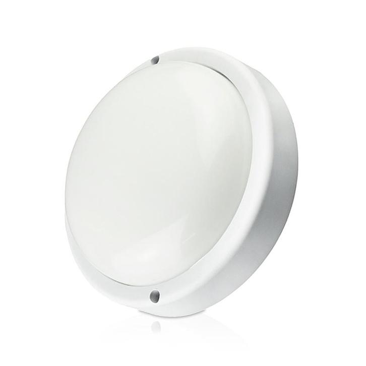 LED Bulkhead Rond 8W IP54 4000K - Wit 900 Lumen, Huis en Inrichting, Lampen | Plafondlampen, Nieuw, Kunststof, Verzenden