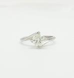 Verlovingsring - 18 karaat Witgoud - 0.93ct. tw. Diamant