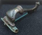 Oud-Romeins, Keizerrijk Brons Trompet Fibula - 7 cm (Zonder, Antiek en Kunst