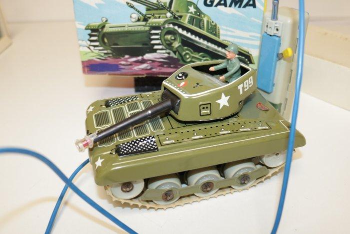 Gama - Blikken speelgoed - Gama 9938 Tank In Working Order,, Antiek en Kunst, Antiek | Speelgoed