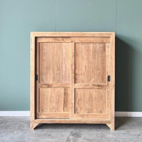 Half hoge kast | Massief hout | 120cm breed | 140cm hoog |, Huis en Inrichting, Kasten | Buffetkasten, 25 tot 50 cm, Met deur(en)