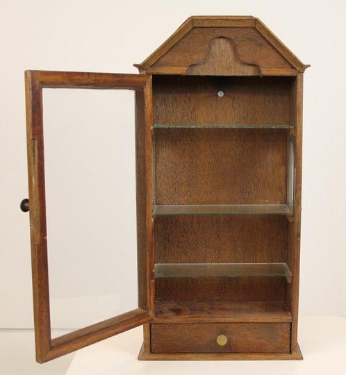 Vitrinekast - Glas, Hout, Antiek en Kunst, Curiosa en Brocante
