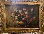 Italiaanse school (XX) - Natura morta con rose, Antiek en Kunst