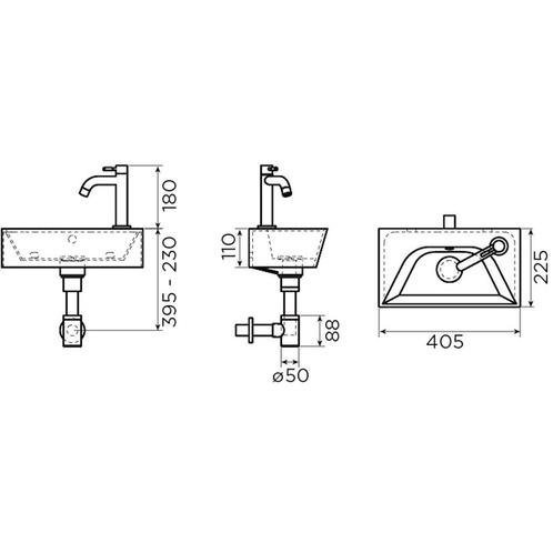 Aanbieding: Fonteinset Clou InBe Set 6 Incl. Mat Zwarte, Doe-het-zelf en Verbouw, Sanitair, Ophalen of Verzenden