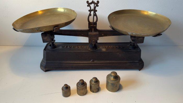 roverbal - Ponterstok (2) - Gietijzer, Gegoten messing -, Antiek en Kunst, Curiosa en Brocante