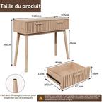 Houten consoletafel met 2 lades voor hal en woonkamer design, Verzenden, Nieuw