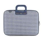 Bombata 15 inch Laptoptas Pied de Poule - Stof - Blauw, Verzenden, Nieuw