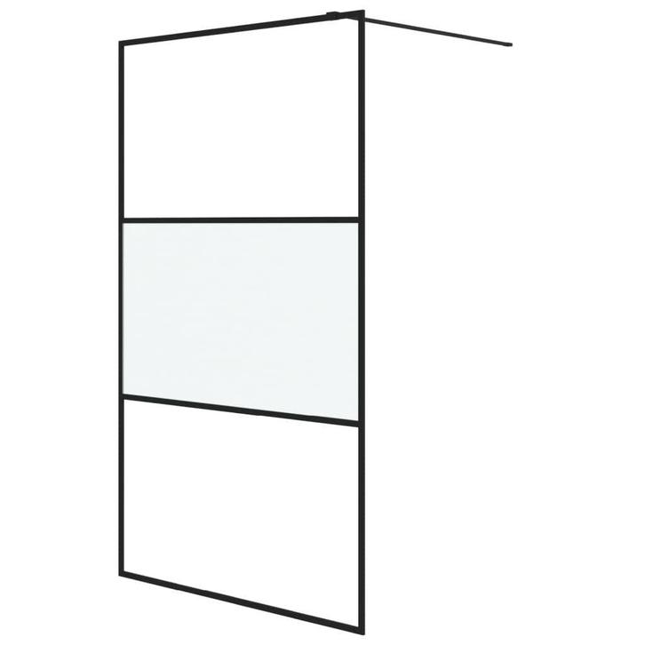 Douchewand 195cm | Zwart Aluminium | Laatste Stuk!, Huis en Inrichting, Badkamer | Badkamermeubels, Minder dan 25 cm, Nieuw, Overige typen