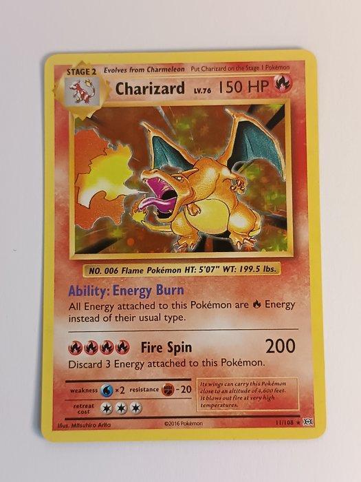 Pokémon - 2 Card - Charizard 11/108 Foil - XY, Hobby en Vrije tijd, Verzamelkaartspellen | Pokémon
