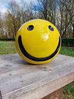 Beeld, smiley big model yellow - 35 cm - polyresin