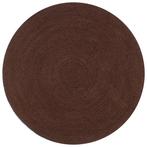 vidaXL Vloerkleed handgemaakt rond 120 cm jute bruin, Verzenden, Nieuw, Bruin