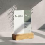 Oacklux Menukaarthouder Eiken A6, Nieuw in verpakking