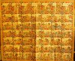 Astrologische kalender - Stoff - Bali - Eind 20e eeuw, Antiek en Kunst
