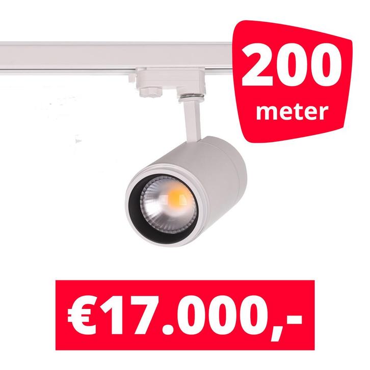 LED Railverlichting Easy Focus 25W Wit hoekstraal 15° - 40°, Zakelijke goederen, Kantoor en Winkelinrichting | Winkel en Inventaris