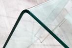 Extravagante glazen eettafel FANTOME 120cm transparant, Ophalen of Verzenden, Nieuw
