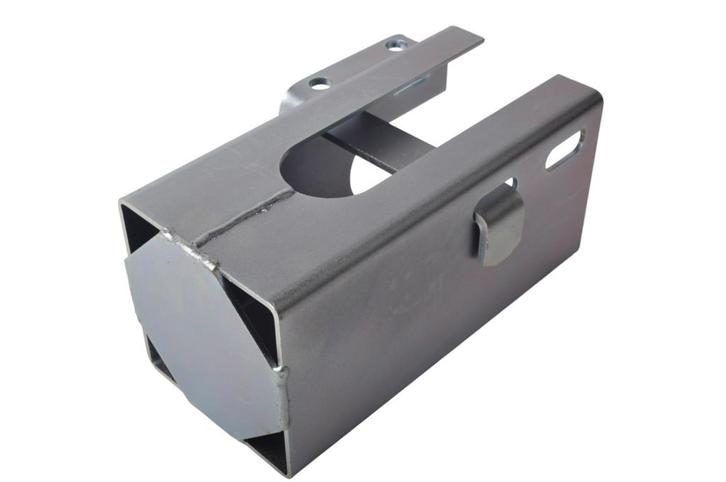 Disselslot koker Cantonal - zilver - staal, Auto diversen, Aanhangwagen-onderdelen, Ophalen of Verzenden