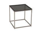 Stern bijzettafel RVS/Glas - Zwart, Ophalen of Verzenden, Nieuw