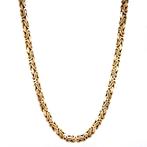 Gouden konings collier 62.5 cm 14 karaat, Sieraden, Tassen en Uiterlijk, Kettingen, Verzenden, Zo goed als nieuw, Goud, Goud