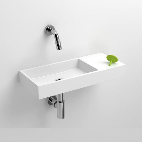 Fontein Clou Mini Wash Me Rechts 45x19x6cm Mirenaal Marmer, Doe-het-zelf en Verbouw, Sanitair, Overige typen, Nieuw, Ophalen of Verzenden