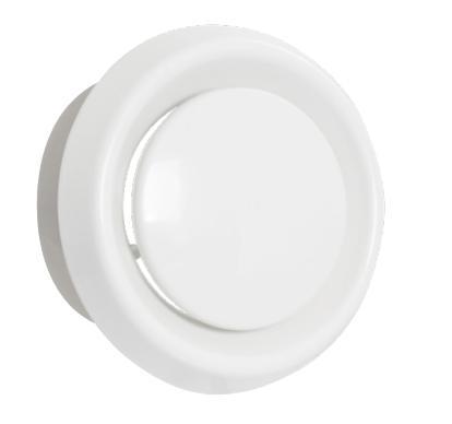Kunststof luchtventiel (toevoer & retour) Ø125mm, Doe-het-zelf en Verbouw, Ventilatie en Afzuiging, Nieuw, Verzenden