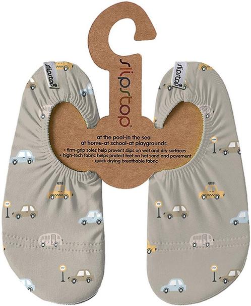 Slipstop Cars Naturel maat 18-20 (INF) Schoentjes, Kinderen en Baby's, Babykleding | Schoentjes en Sokjes, Nieuw, Verzenden