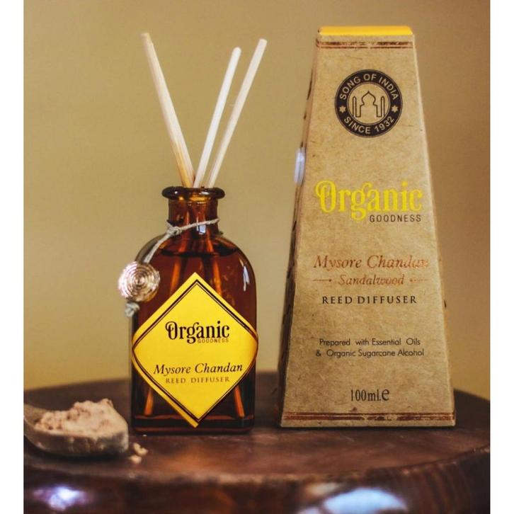 Geurstokjes Diffuser Mysore Chandan Sandalwood (in, Huis en Inrichting, Woonaccessoires | Overige, Ophalen of Verzenden