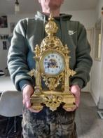 Tafelklok Gotische stijl - Verguld brons - 1850-1900 -, Antiek en Kunst, Antiek | Klokken