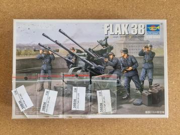 Trumpeter 02309 Flak 38 1:35 + 4 metal barrels beschikbaar voor biedingen