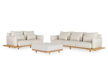 Suns Bora loungeset Natural met armleuningen SALE | beschikbaar voor biedingen