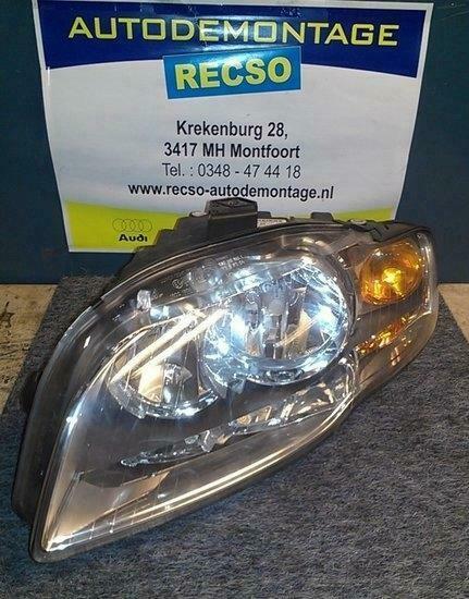Audi A4 8E 2007 Koplamp Links Origineel 8E0941003AJ compleet, Auto-onderdelen, Verlichting, Verzenden