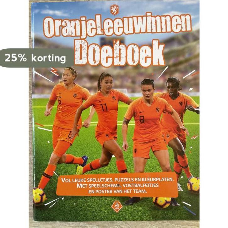Oranje leeuwinnen doeboek uit 2019 8717163902967 KNVB, Boeken, Overige Boeken, Gelezen, Verzenden