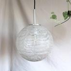 Vintage DORIA hanglamp - iceglass L, Zo goed als nieuw, Glas, Vintage