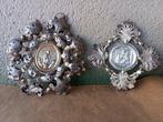 Set religieuze medaillons (2) - Metaal, Verzilverd -