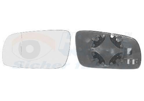 SPIEGELGLAS MET PAD VOOR SEAT AROSA 1997-2000 1J1857521, Auto-onderdelen, Spiegels, Nieuw, Ophalen of Verzenden