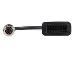 Jaltest MTU 12 Pins OBD - 16 Pins OBD2 Verloopkabel Verbrand, Verzenden, Nieuw