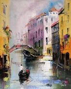 Alfred Anio - Venetian Canal, Antiek en Kunst, Kunst | Schilderijen | Modern