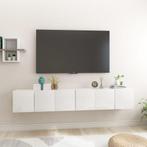 vidaXL TV-hangkasten 3 st 60x30x30 cm hoogglans wit, Nieuw, Verzenden