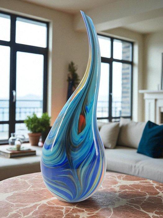 Vaas - glas - Vaas h cm 56 Murano, Antiek en Kunst, Antiek | Glas en Kristal