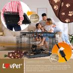 LOVPET® Hondenbox - Transportbox - Opvouwbaar - L - Zwart •, Hobby en Vrije tijd, Verzenden, Nieuw