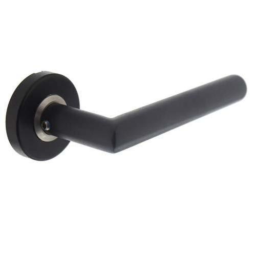 Intersteel Deurkruk / Deurklink Jura op ronde rozet RVS/mat, Doe-het-zelf en Verbouw, Hang- en Sluitwerk, Nieuw, Ophalen of Verzenden