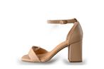 Manfield Sandalen in maat 38 Beige | 10% extra korting, Verzenden, Beige, Sandalen of Muiltjes, Zo goed als nieuw