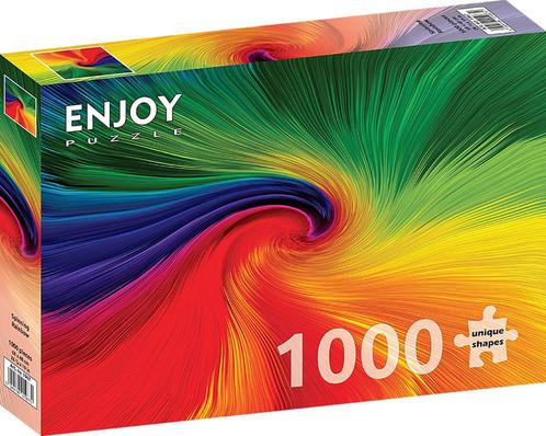 Spinning Rainbow Puzzel (1000 stukjes) | Enjoy Puzzle -, Hobby en Vrije tijd, Denksport en Puzzels, Nieuw, Verzenden