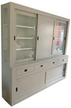 Buffetkast zijdegrijs Schagen 240cm dichte middendeur, Huis en Inrichting, Ophalen of Verzenden, Nieuw